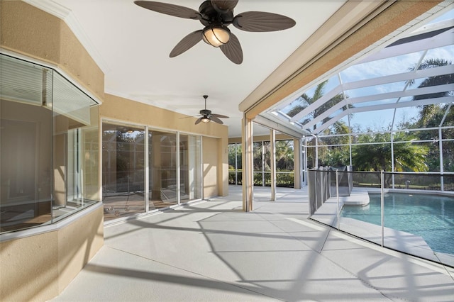 view of sunroom / solarium