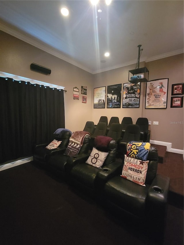 cinema with crown molding