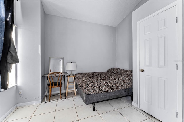 view of tiled bedroom