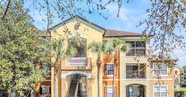 exterior space with a balcony