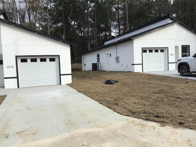 garage with central AC