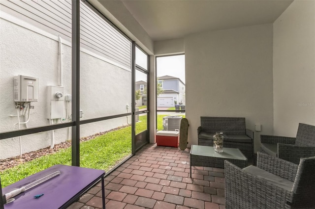 view of sunroom