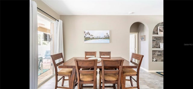 view of dining area