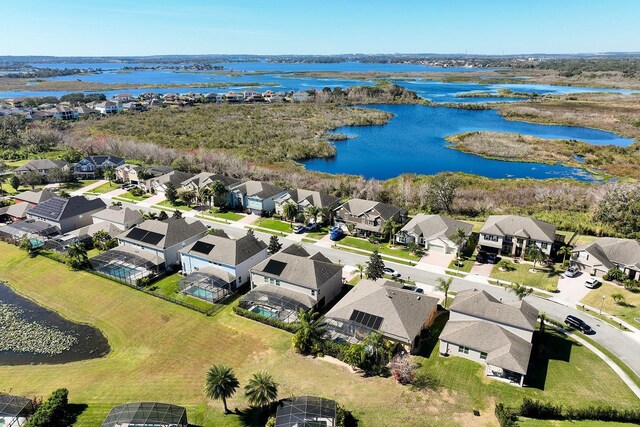 15165 Heron Hideaway Cir, Winter Garden, FL 34787 - birds eye view of property featuring a water view