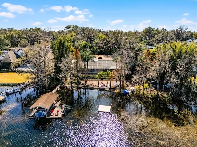 exterior space featuring a water view