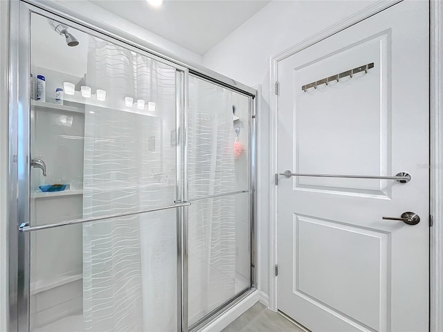 bathroom with walk in shower