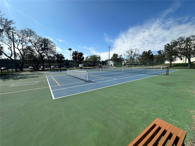 view of tennis court