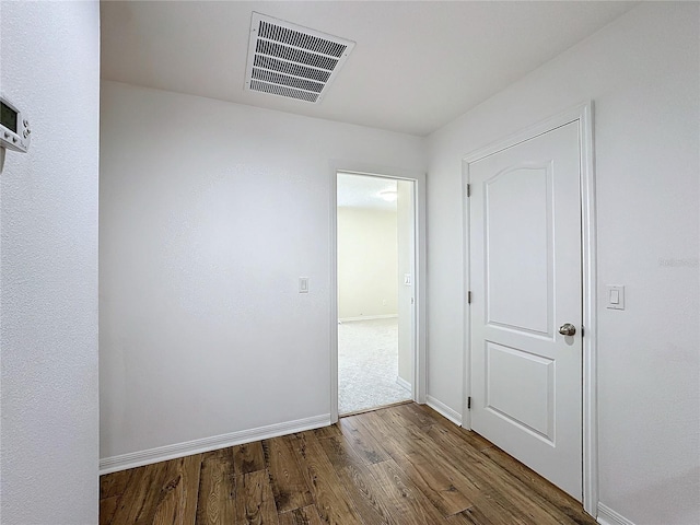 interior space with hardwood / wood-style floors