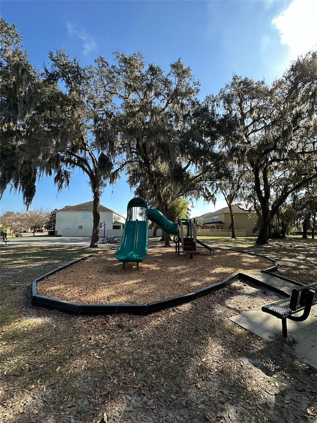 view of jungle gym