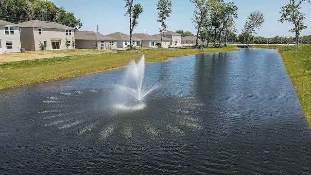 view of water feature