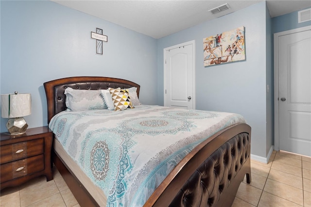 view of tiled bedroom