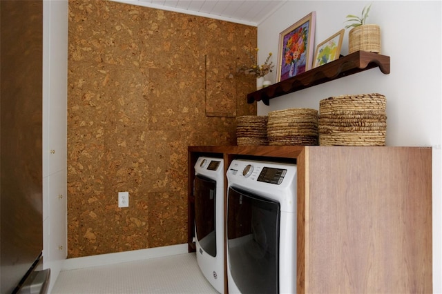 laundry area with washer and dryer