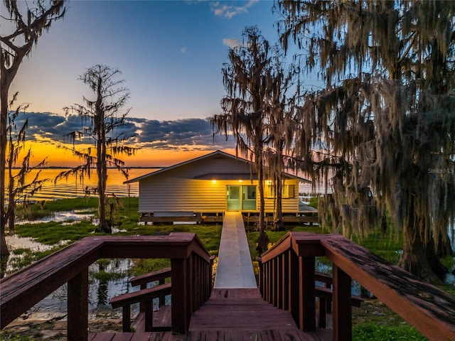 view of rear view of property