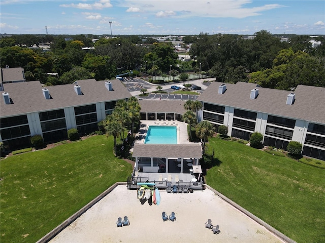 birds eye view of property