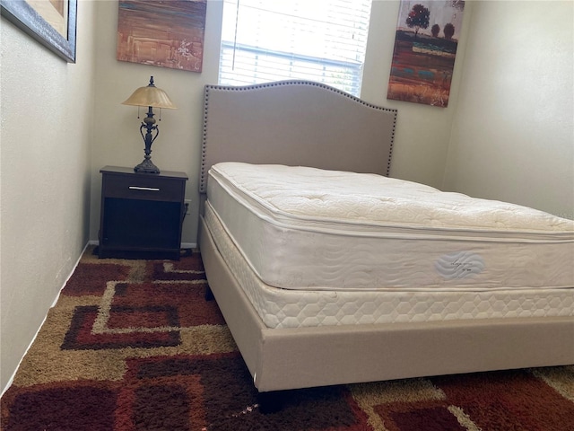 bedroom with carpet floors