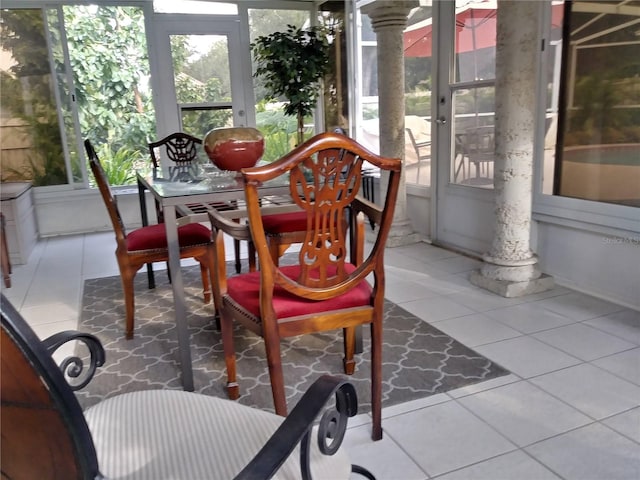 view of sunroom / solarium