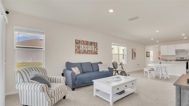 view of living room