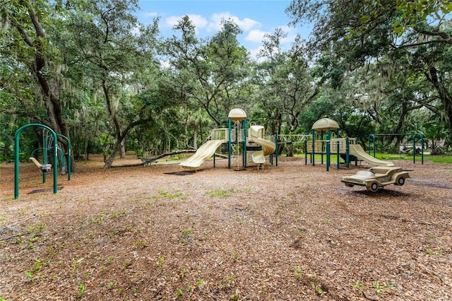 view of jungle gym