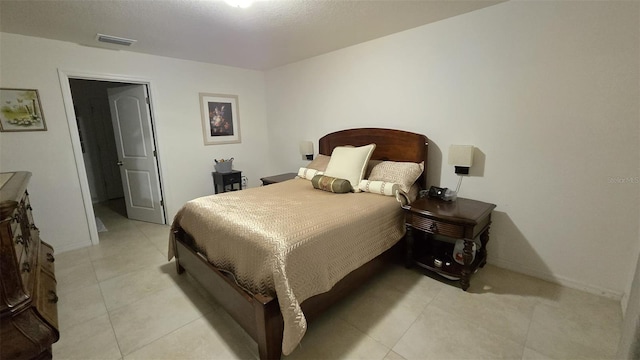 view of tiled bedroom