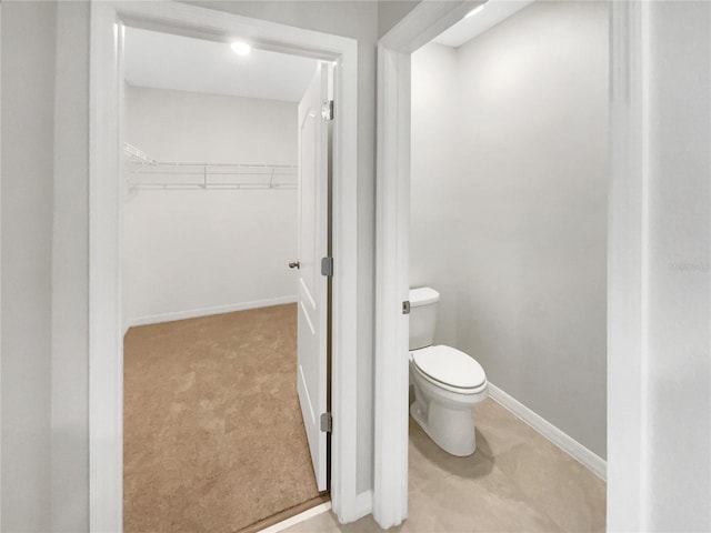 bathroom featuring toilet