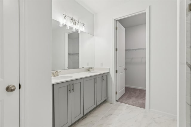 bathroom with vanity