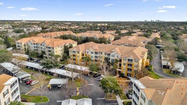 aerial view featuring a residential view