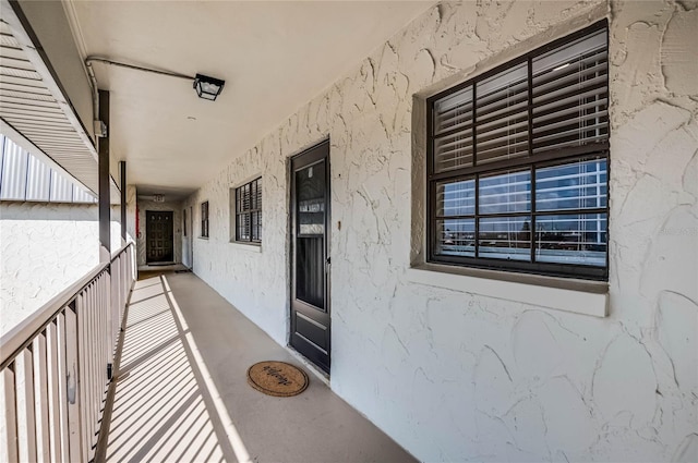 exterior space with a balcony