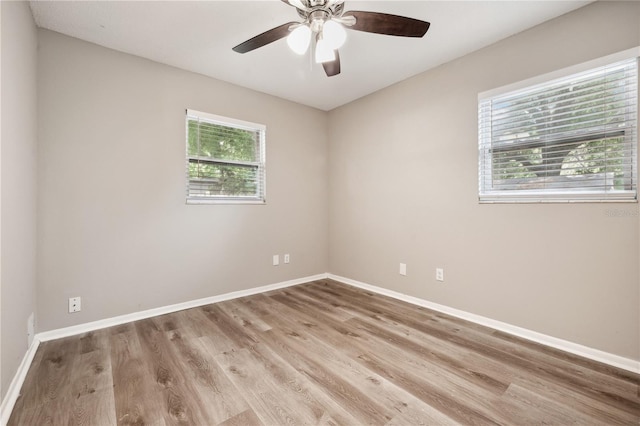 353 E Orange St, Altamonte Springs, FL 32701 - empty room featuring ceiling fan and light hardwood / wood-style floors
