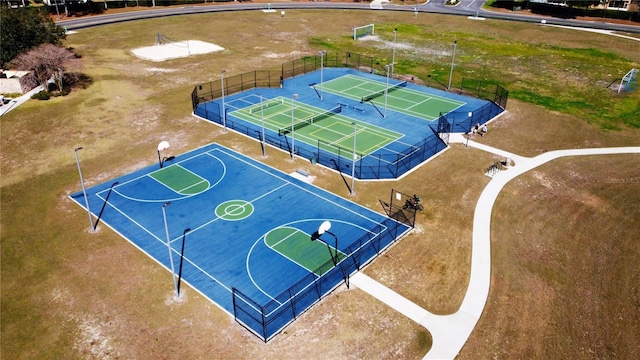 view of sport court with tennis court