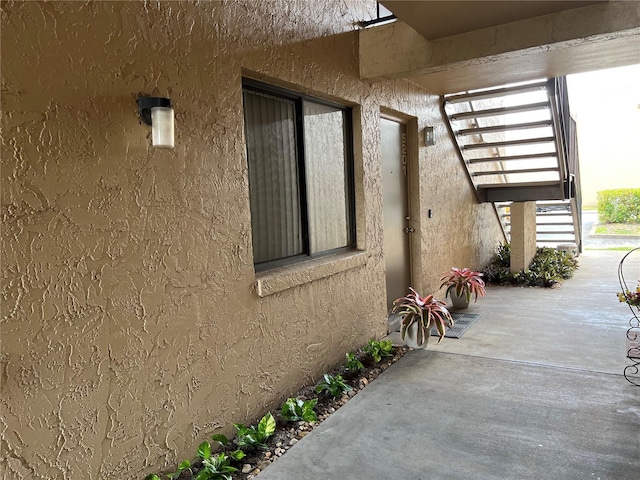 view of home's exterior with a patio area