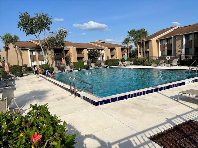 view of pool with a patio area