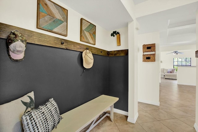 11419 Donneymoor Dr, Riverview, FL 33569 - mudroom featuring light tile patterned floors and baseboards