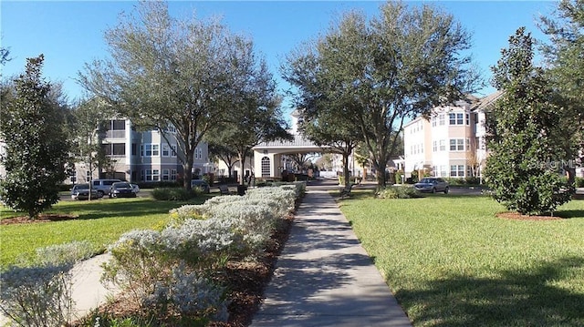 surrounding community featuring a lawn