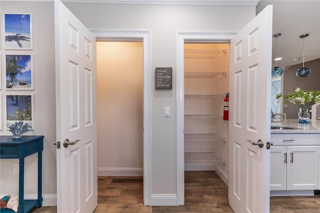 pantry featuring a sink