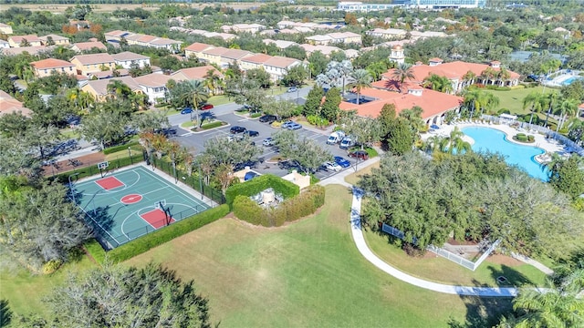 bird's eye view featuring a residential view