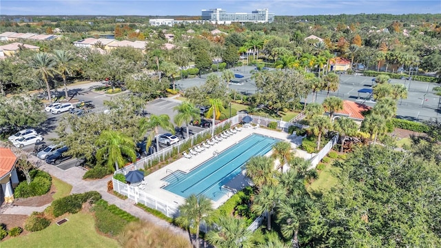 birds eye view of property