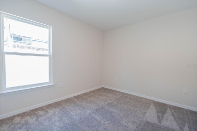 view of carpeted empty room