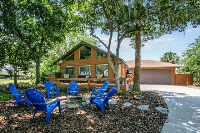 2929 Lakeshore Dr, Mount Dora, FL 32757 - view of front of property featuring concrete driveway and a garage