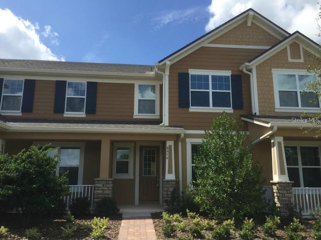 view of front of house with covered porch