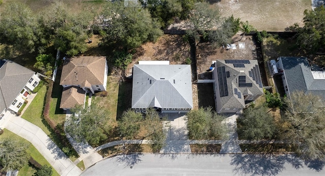 aerial view featuring a residential view