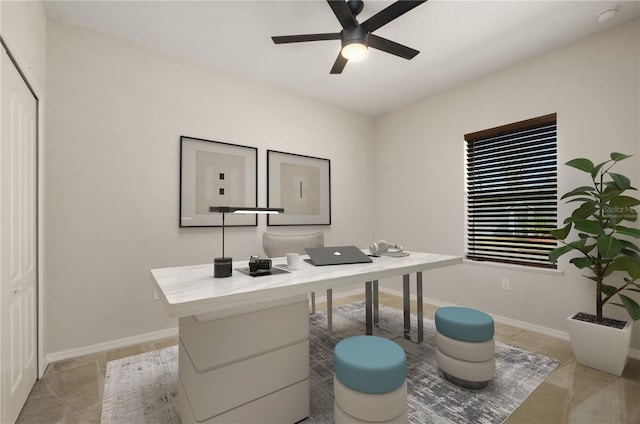 301 E Fiesta Key Loop, Deland, FL 32720 - office space with baseboards and a ceiling fan