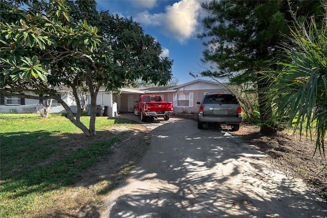 view of front of home