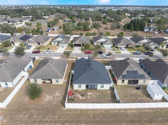 aerial view featuring a residential view