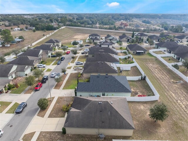 aerial view featuring a residential view