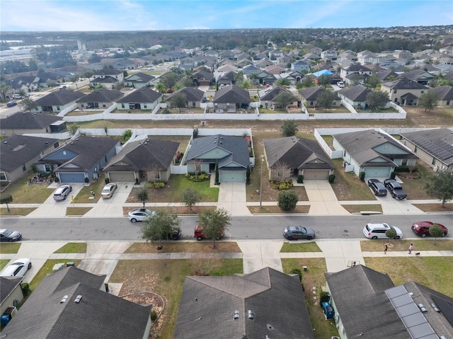 bird's eye view featuring a residential view