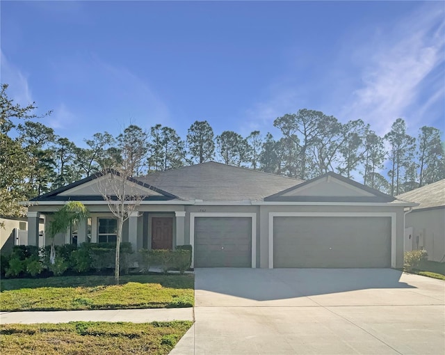 ranch-style house with a garage