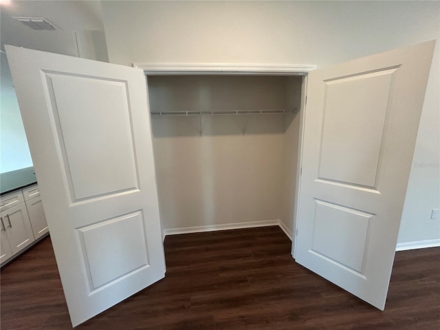 closet featuring visible vents