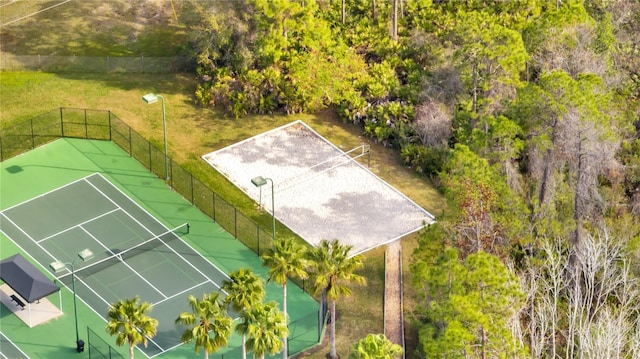 view of tennis court