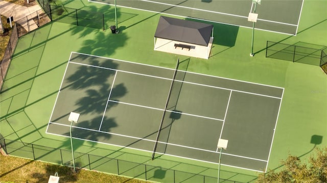 view of tennis court