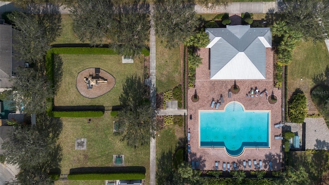 15574 Murcott Blossom Blvd, Winter Garden, FL 34787 - aerial view of property and surrounding area with a pool area